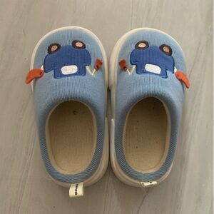 Blue Kids Slip-On Shoes with Car Design